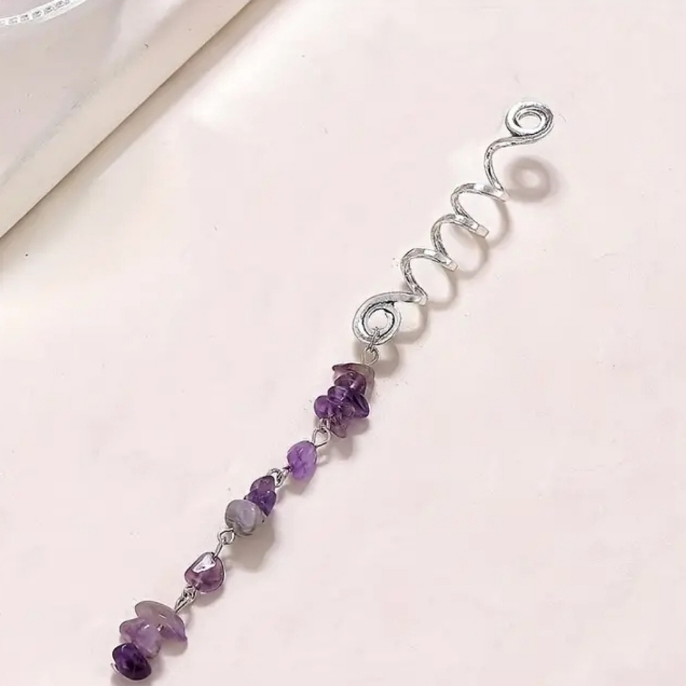 COPY - New Natural Healing Crystal Hair Braid/Dread Accessory